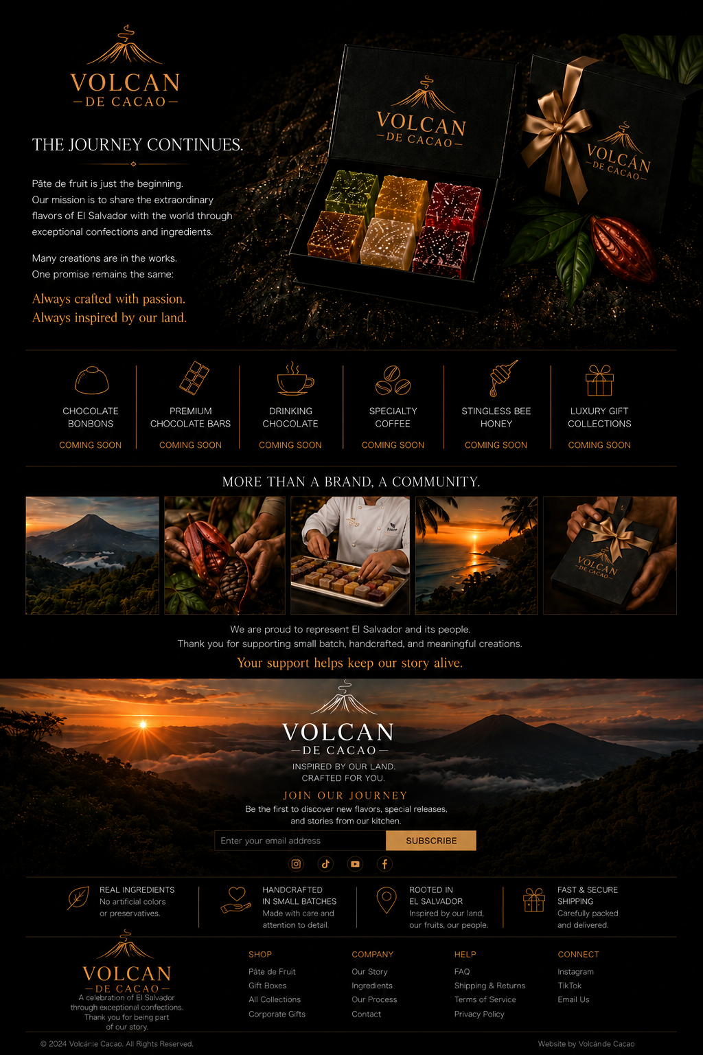 Volcán de Cacao collection and El Salvador landscape